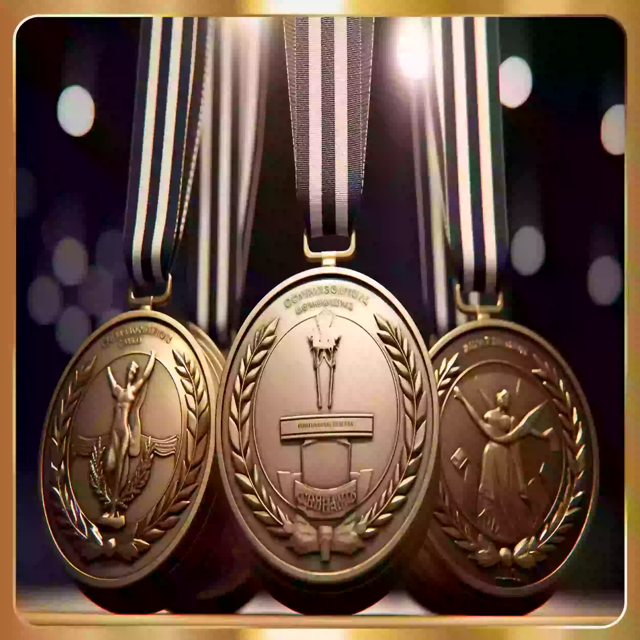 set of winner medals 
